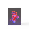 Native American Dance - red - notecards