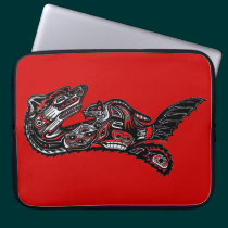 Native American Haida Otter Art Laptop Sleeve laptop sleeves