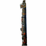 Native American Haida Totem Pole sculpted Gift photo sculptures
