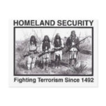 Native American Indian Homeland Security postcards