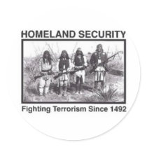 Native American Indian Homeland Security Stickers