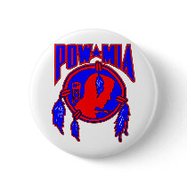 Native American Indian POW-MIA Button