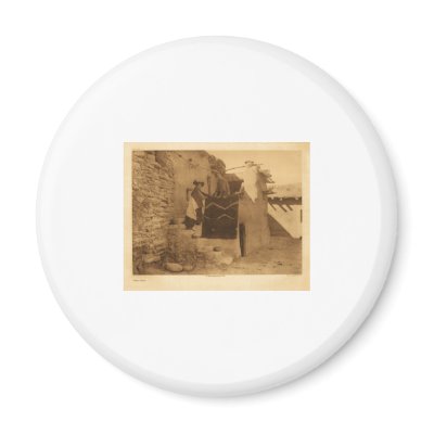 Native American Indian Vintage Portrait Refrigerator Magnet by inquester