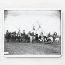 Native American Indian Vintage Portrait Mousepad