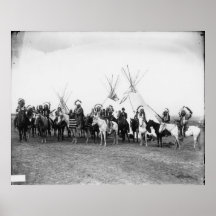 Native American Indian Vintage Portrait Posters