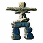 Native American Inuit Inukshuk Sculpted Gift Photo Cut Out