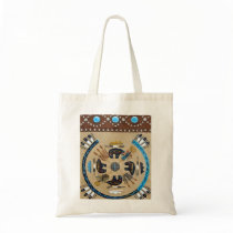 Native American "Sandpainting" Western Tote Bag