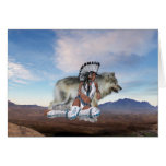 Native American Scene Card