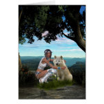 Native American Scene Card