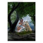 Native American Scene Card