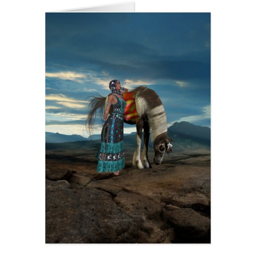 Native American Scene Card
