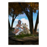Native American Scene Card