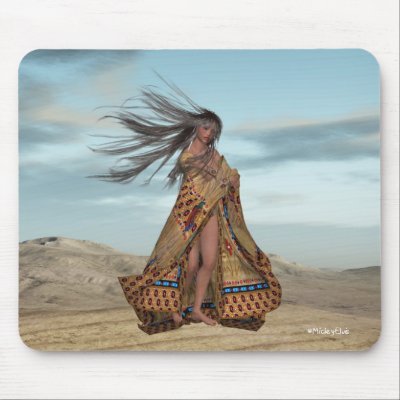 Native American Scene Mousepad by mickeyelvis128
