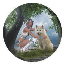Native American Scenes Sticker