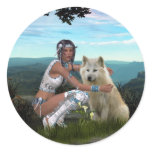 Native American Scenes Sticker