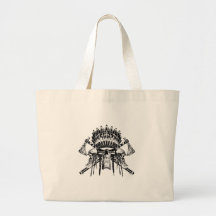 Native American Skulls Canvas Bag