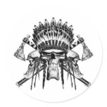 Native American Skulls stickers