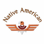 Native American Southwest Eagle Design embroidered shirts