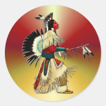 Native American Warrior #5 Stickers