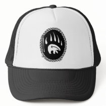Native Bear Art Caps Hats Tribal Wildlife Art Hat