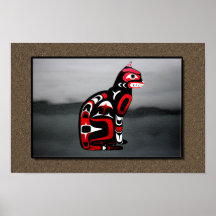 Native Cat Poster