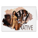 Native Girl Dakotah Card