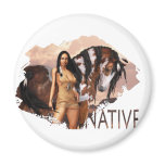 Native Girl Dakotah Magnet