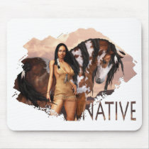 Native Girl Dakotah Mousepad