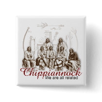 Native Indian We are all related Button