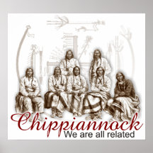 Native Indian We are all related Poster
