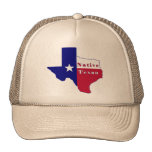 Native Texan Flag Map Mesh Hat