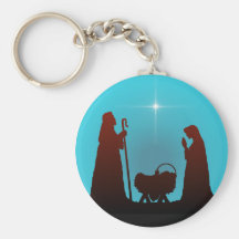 NATIVITY by SHARON SHARPE Key Chain