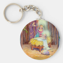 NATIVITY by SHARON SHARPE Key Chain