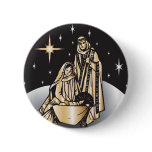 Nativity Christmas buttons