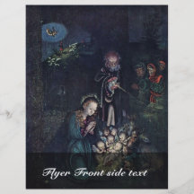 Nativity (Holy Night Christmas) By Cranach D. Ä. L Custom Flyer