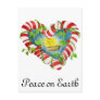 Nativity in Candy Cane Heart Postcards