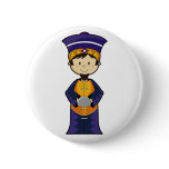 Nativity King Christmas Button