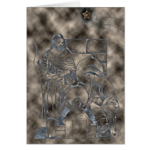 Nativity Outline Christmas Card
