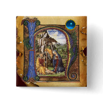 NATIVITY PARCHMENT Blue Sapphire Monogram