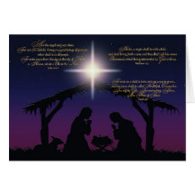 Nativity Scene Christmas Card