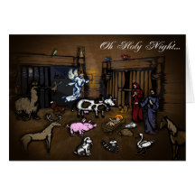 Nativity Scene Christmas Card