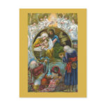 "Nativity Scene" Christmas Postcard