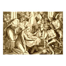 Nativity Scene Gifts for Christmas Announcements