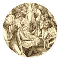 Nativity Scene Gifts for Christmas Sticker