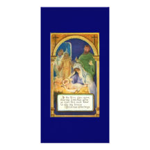Nativity Scenes & Santa Customized Photo Card