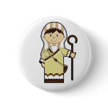 Nativity Shepherd Button Badge