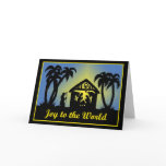 Nativity Silhouette Joy to the World Greeting Card