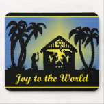 Nativity Silhouette Joy to the World mousepads