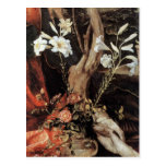 NATIVITY WITH WHITE LILLES - MAGIC OF CHRISTMAS POST CARD