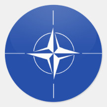 Nato quality Flag Circle Sticker